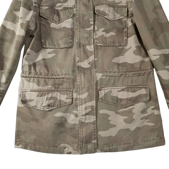 Aeropostale, Camouflage Jacket, Medium, Zip & Snap Front, 100% Cotton, Grunge - Picture 5 of 10